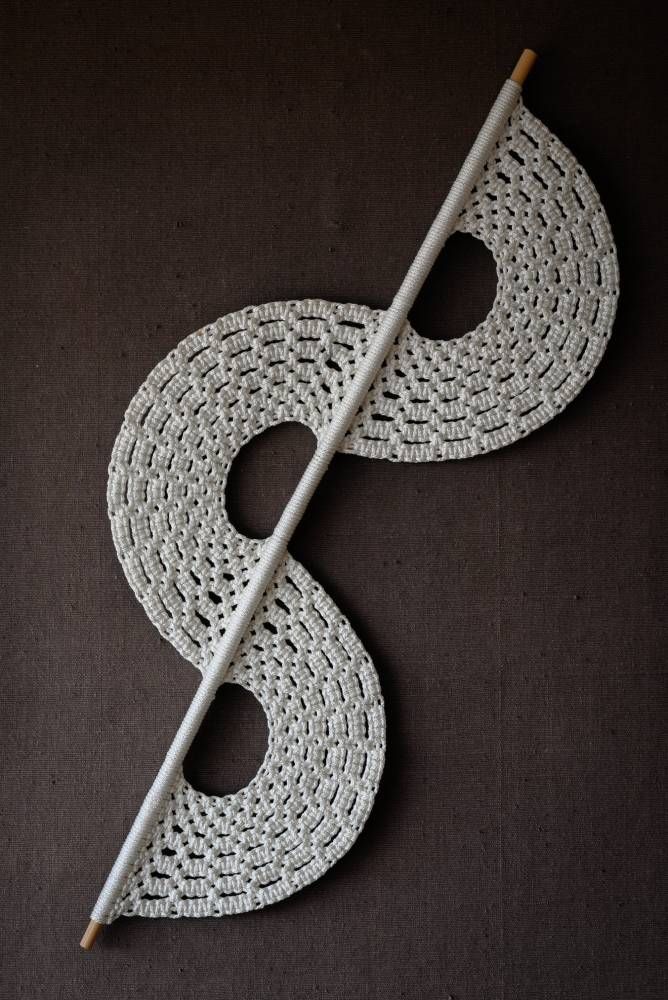 Macramé wallhanging - Waves -129