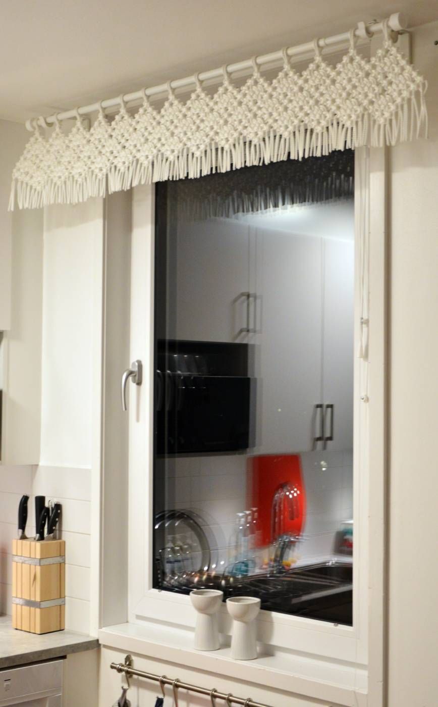 Macramé Valance curtains, 5mm